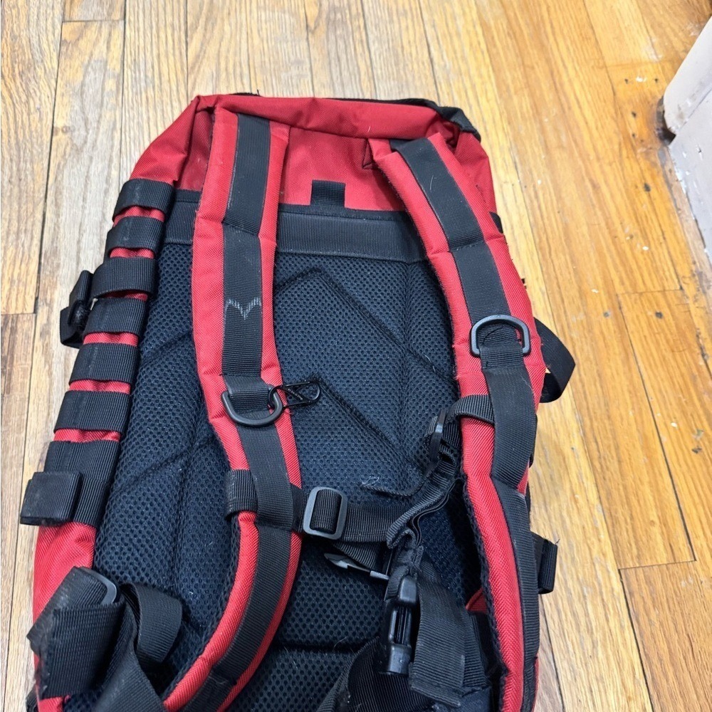 Rugged Red And Black Backpack - image 4